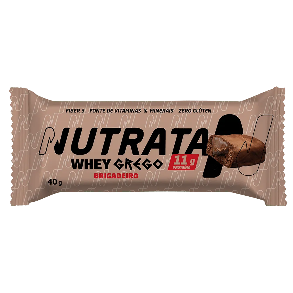 Whey Grego Bar Sabor Brigadeiro Nutrata 40 g