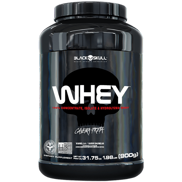 Whey Baunilha Pote Black Skull 900g