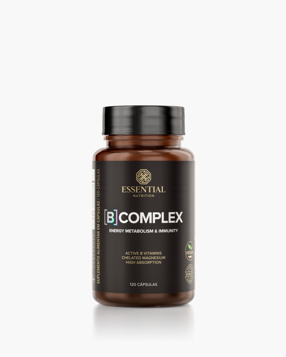 Complexo B com Magnésio Essential Nutrition 120 cápsulas