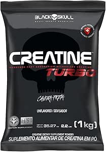 Refil Creatina Turbo Black Skull 1kg