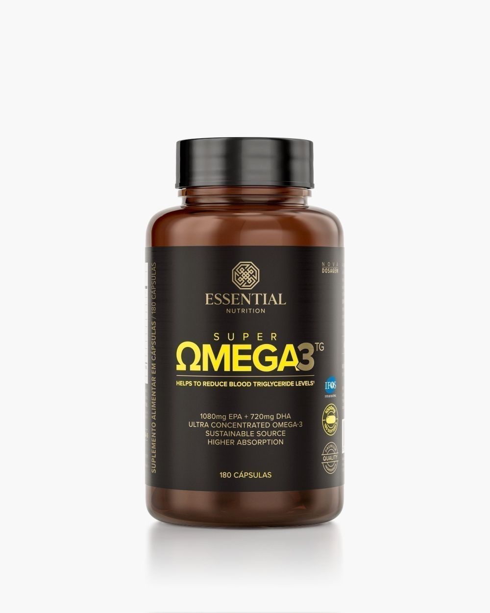 Super Ômega 3 TG Essential Nutrition 180 Cápsulas