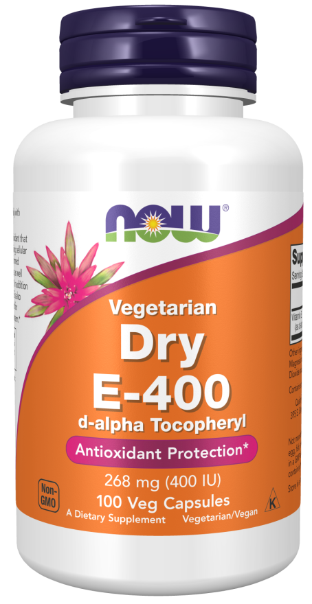 Vitamina E-400 DRY Veg 100 Cápsulas Vegetais