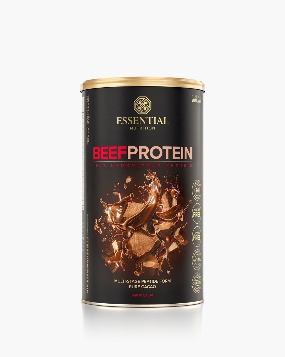 Beef Protein Sabor Cacao Essential Nutrition 480g