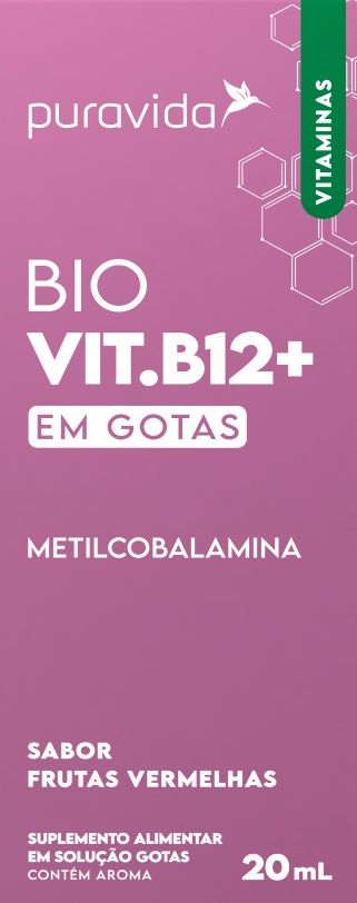 Bio Vit B12 Metilcobalamina em Gotas Puravida 20ml