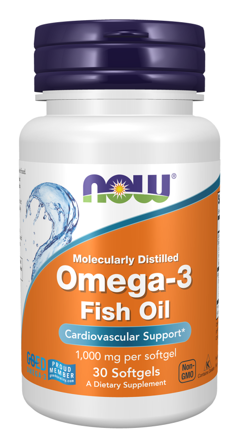 Ômega 3 1000mg Now Foods 30 Cápsulas