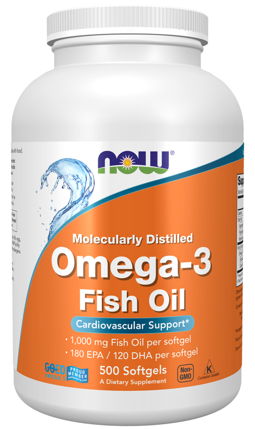 Ômega 3 1000mg Now Foods 500 Cápsulas