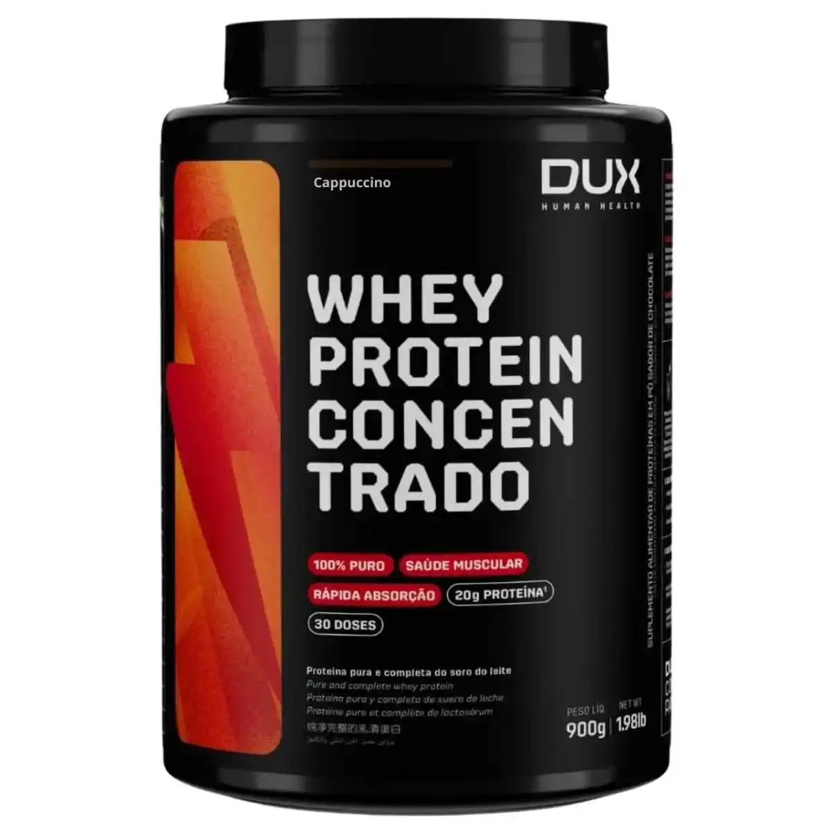 Whey Protein Concentrado Capuccino DUX Human Health 900g