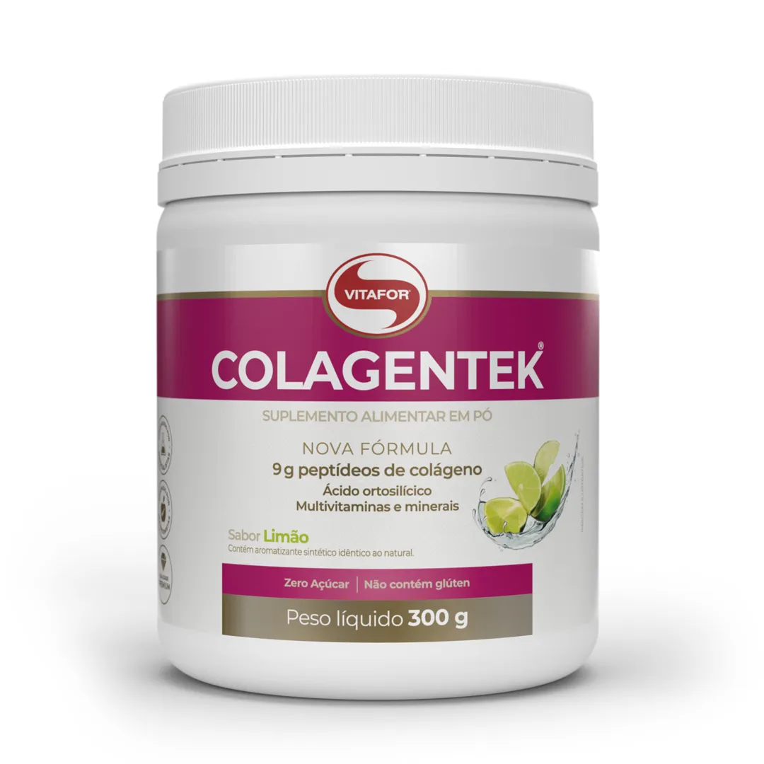 Colagentek 300g Sabor Limão Vitafor