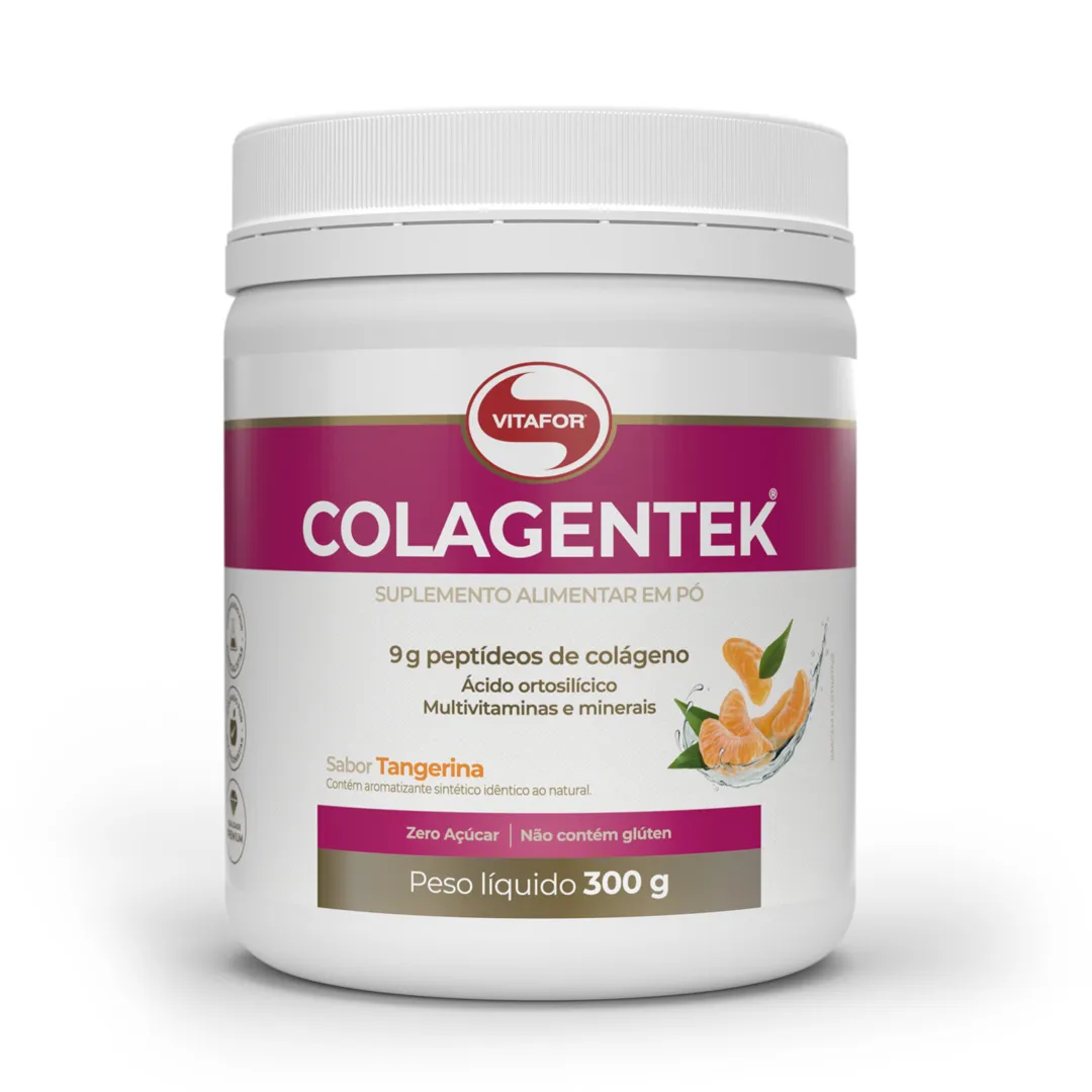 Colagentek 300g Sabor Tangerina Vitafor