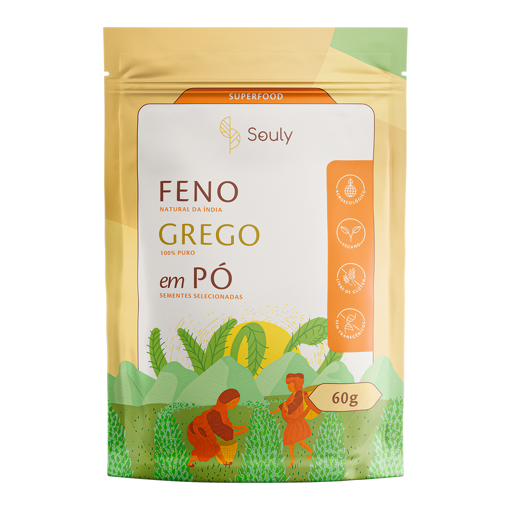 Feno-grego em pó 60g Souly