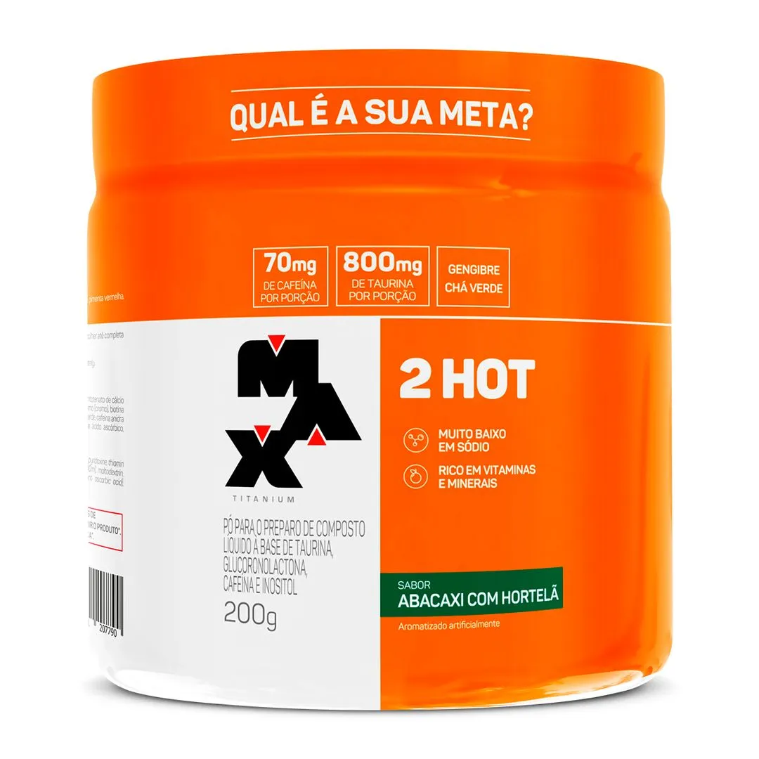 Termogênico 2Hot Abacaxi com Hortelã Max Titanium 200g