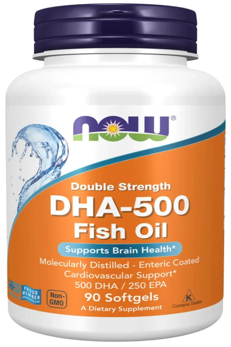 DHA 500mg Now Foods 90 Cápsulas