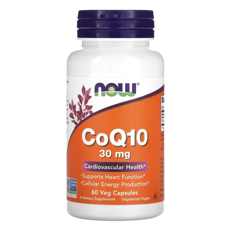 CoQ10 30mg Now Foods 60 Cápsulas