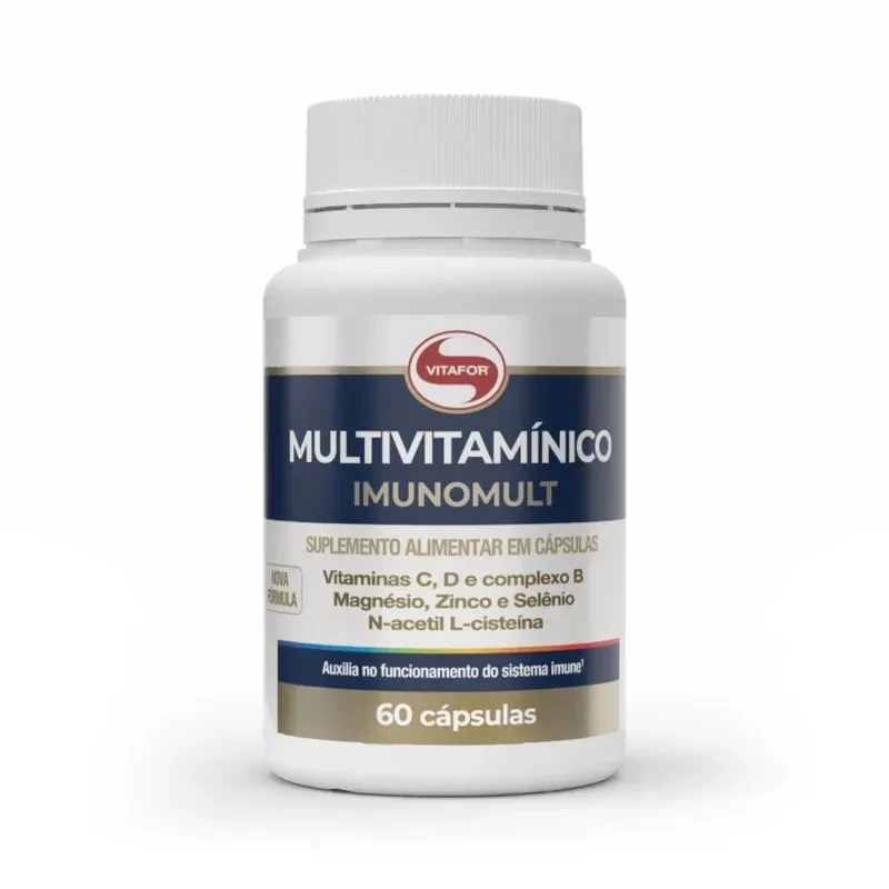 Imunomult Multivitamínico Vitafor 60 Cápsulas 1000mg