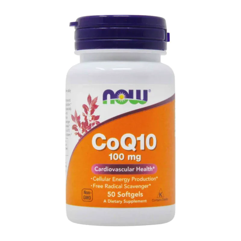 CoQ10 100mg Now Foods 50 Cápsulas