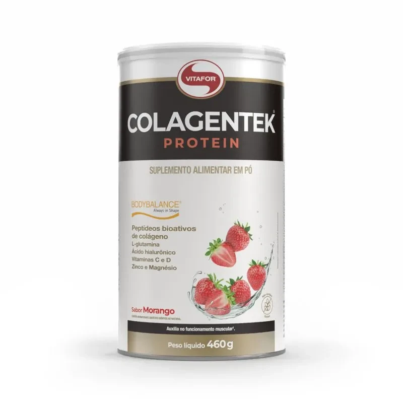Colagentek Protein Bodybalance Morango Vitafor 460g
