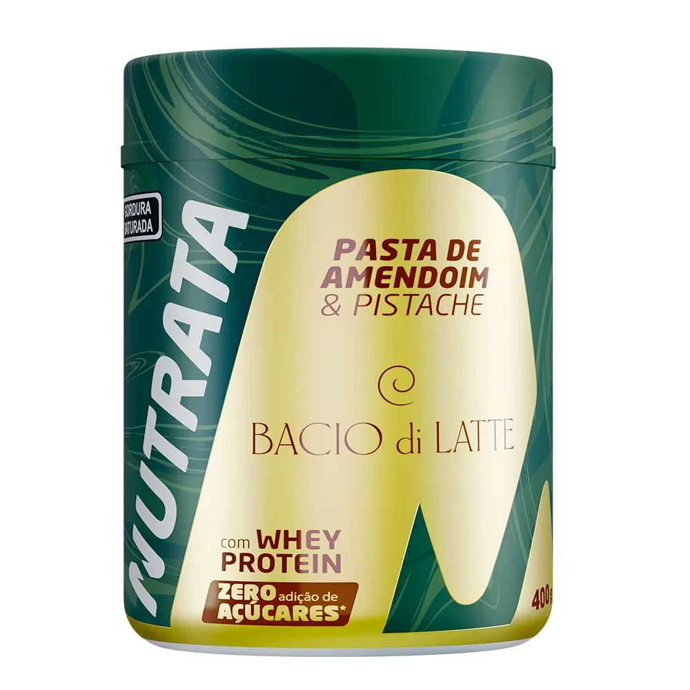 Pasta Amendo Whey Sabor Pistache Nutrata 400 g