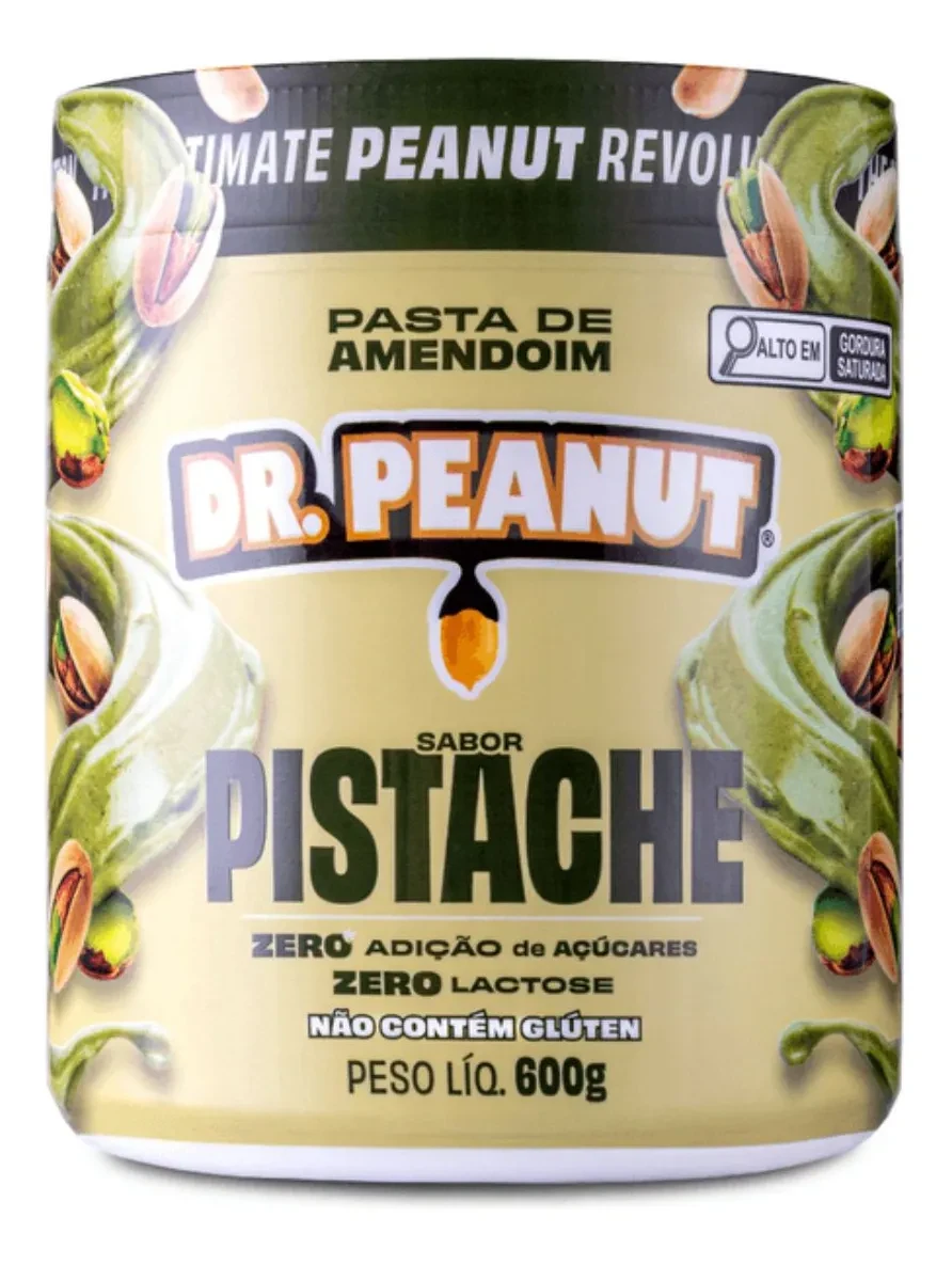 Pasta de Amendoim Sabor Pistache Dr. Peanut 600g