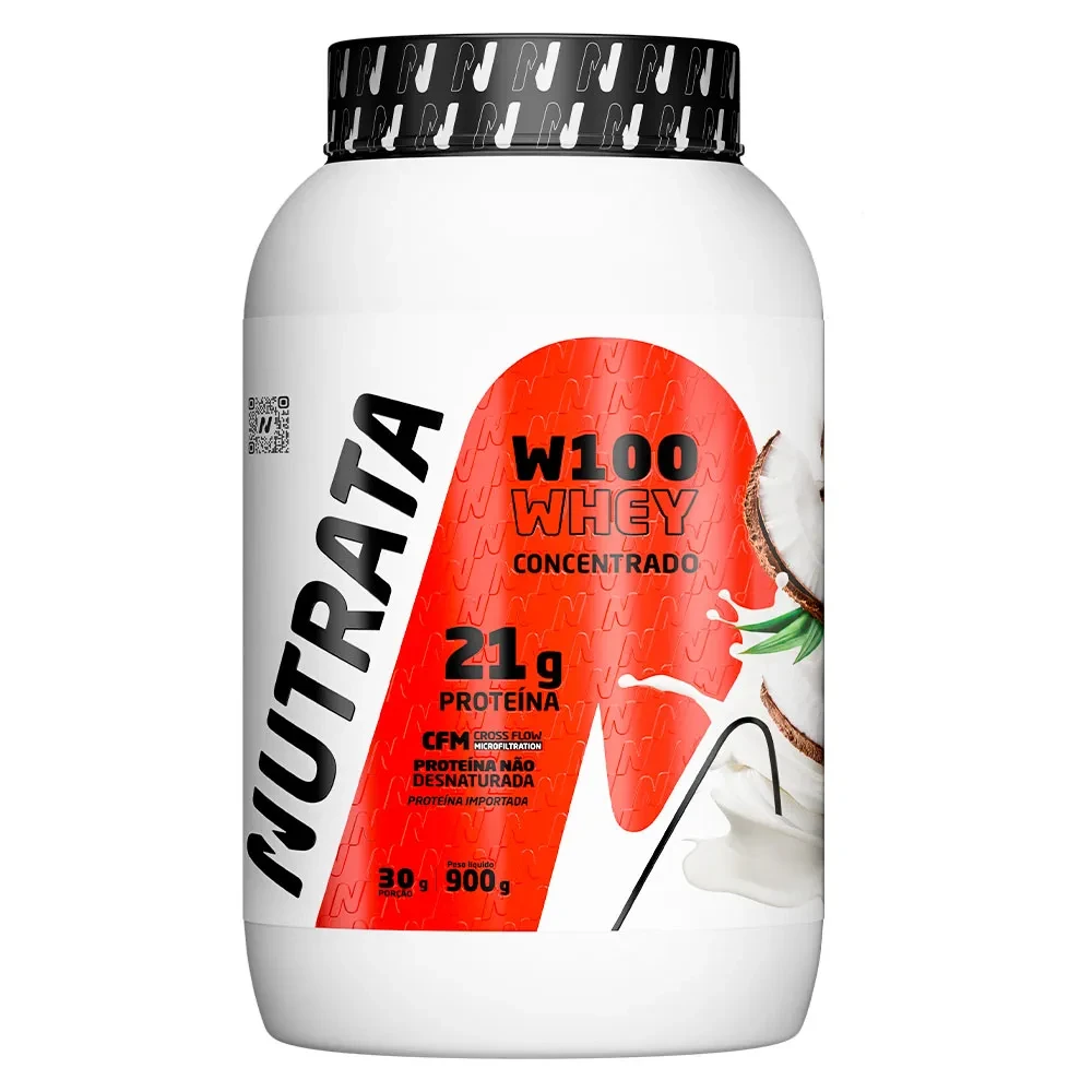 W100 Whey Creme de Coco Nutrata 900 g Pote