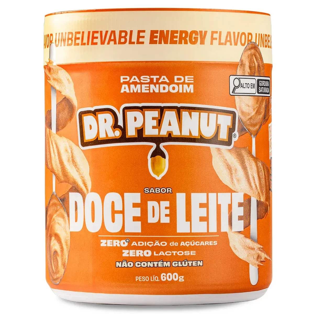 Pasta de Amendoim Doce de Leite com Whey Protein Dr. Peanut 600g