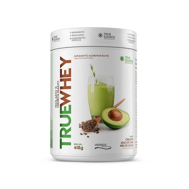 True Whey Protein Abacate com Nibs de Cacau True Source 837g