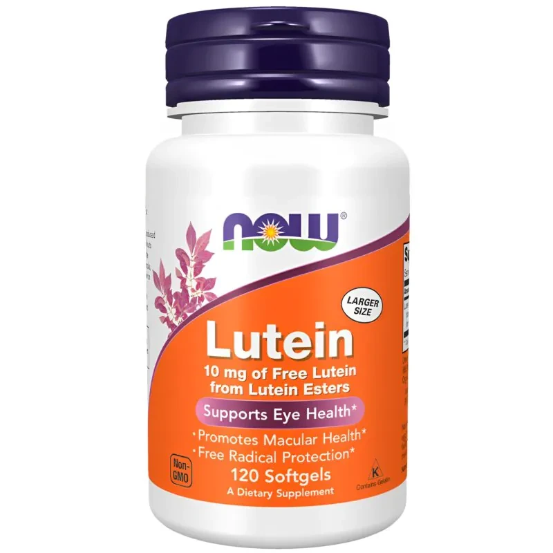 Luteína 10mg Now Foods 120 Cápsulas