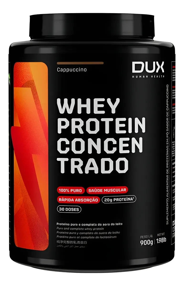 Whey Protein Concentrado Capuccino DUX Human Health 900g