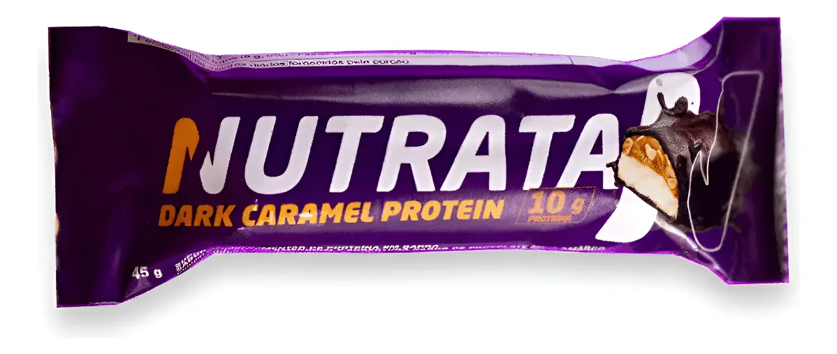Barra Dark Caramel Protein Nutrata 45g