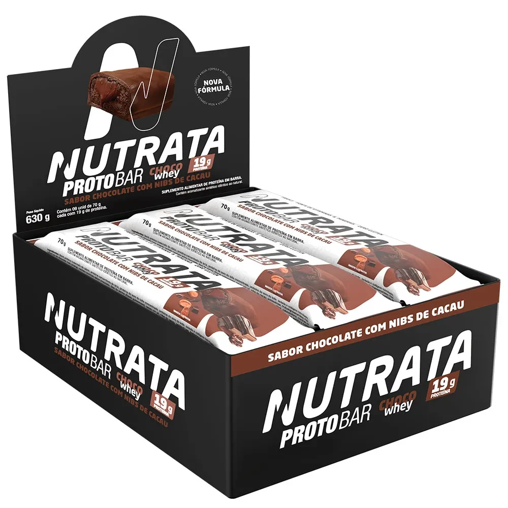 Protobar Choco Whey Display Nutrata 09 Unidades