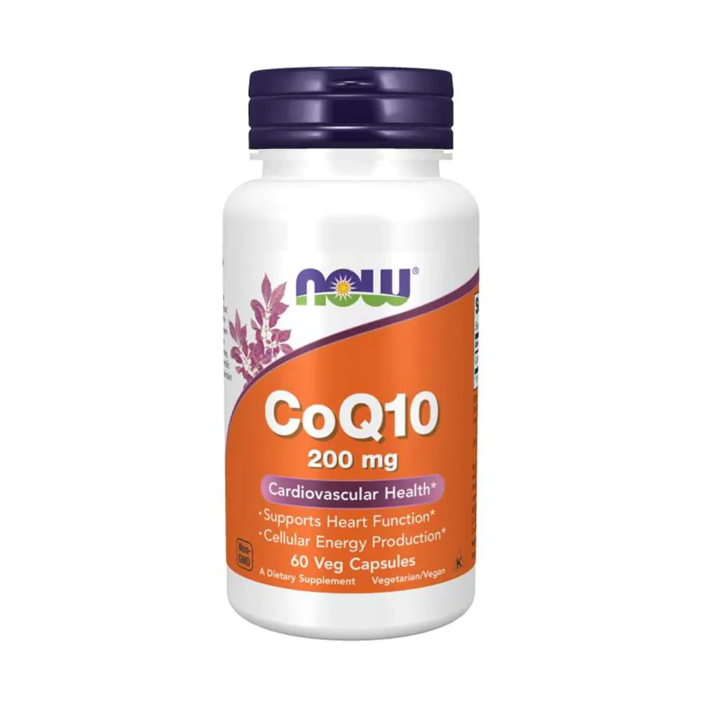 CoQ10 200mg Now Foods 60 Cápsulas